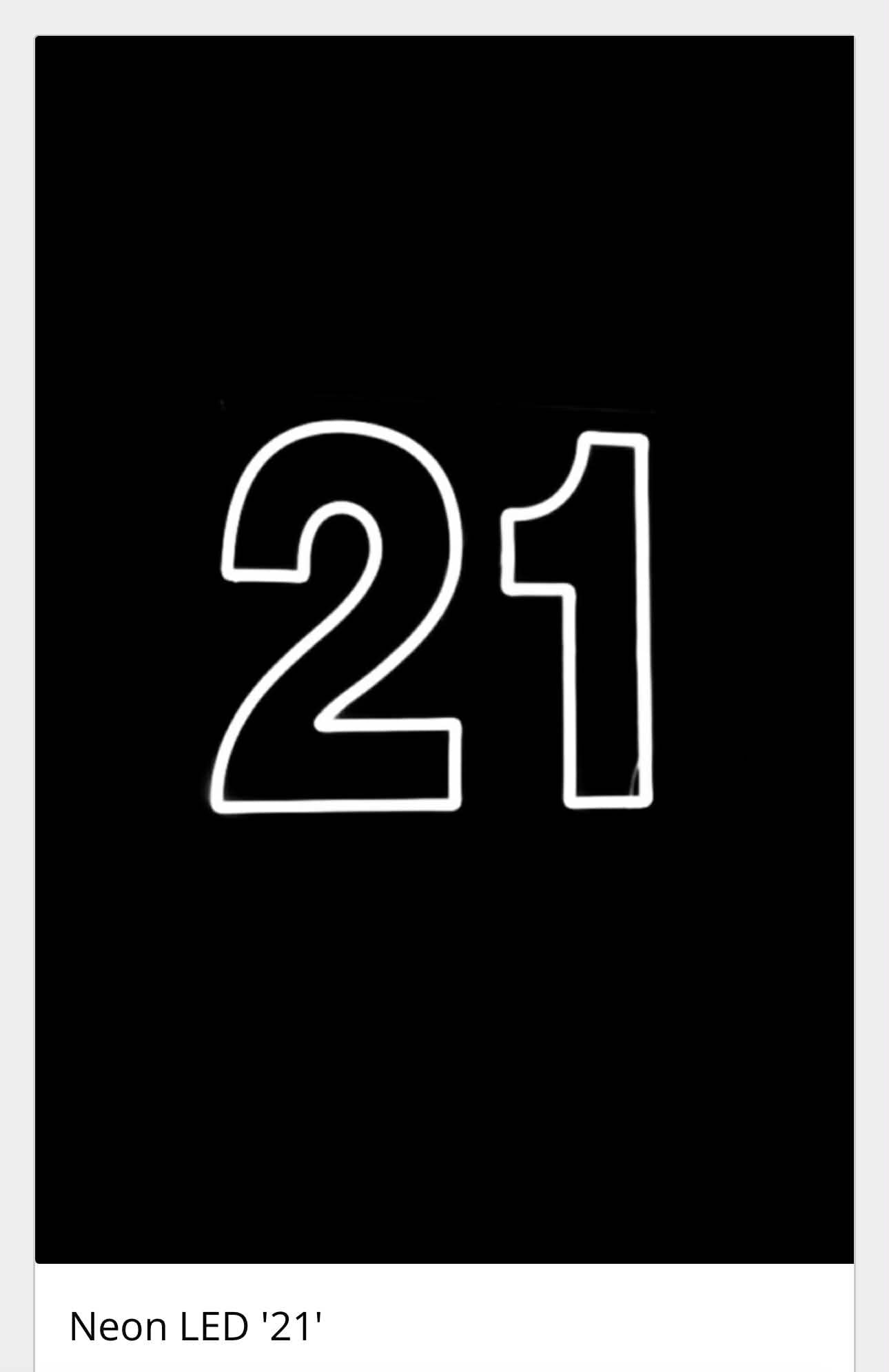 21 Neon Light
