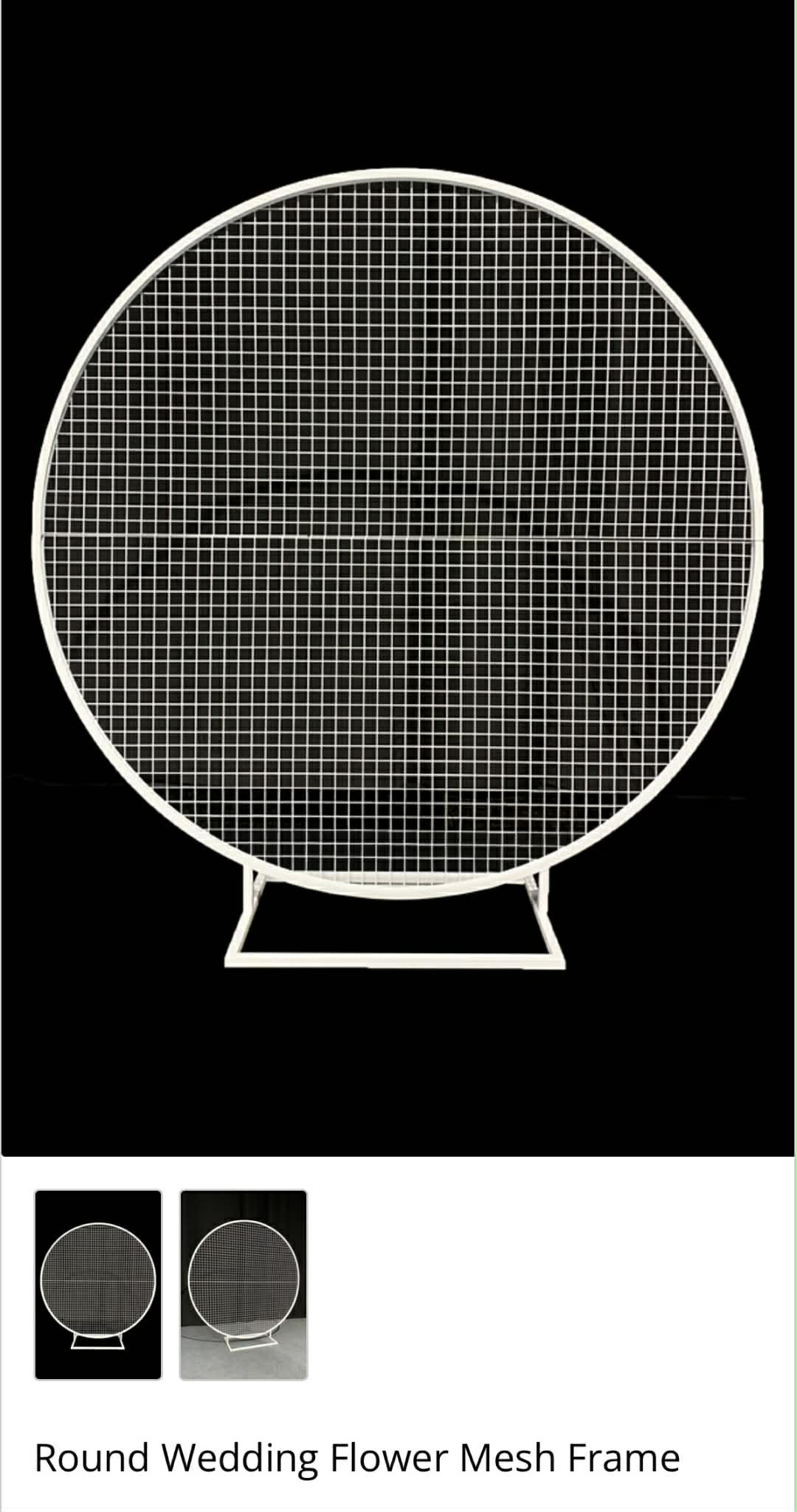 Round Mesh Frame