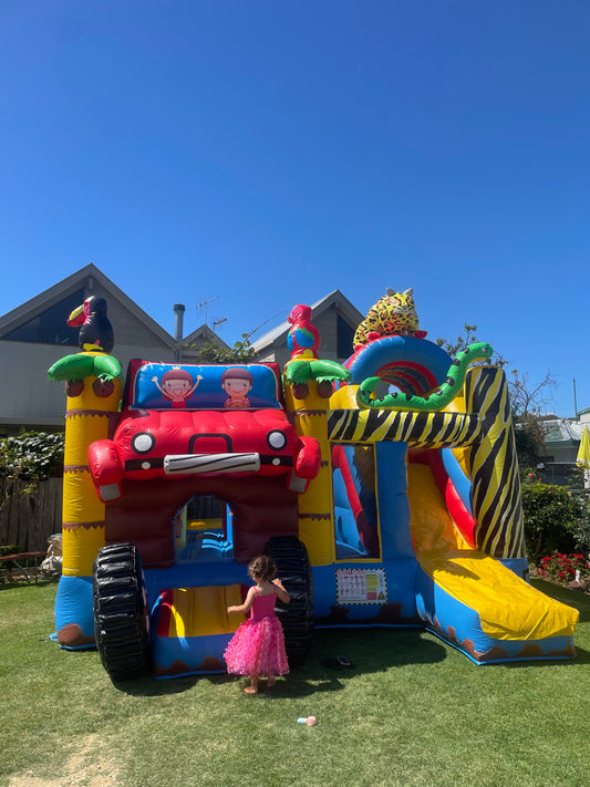 🦁🌿 Amazon Safari Bouncy Castle 🌿🦁