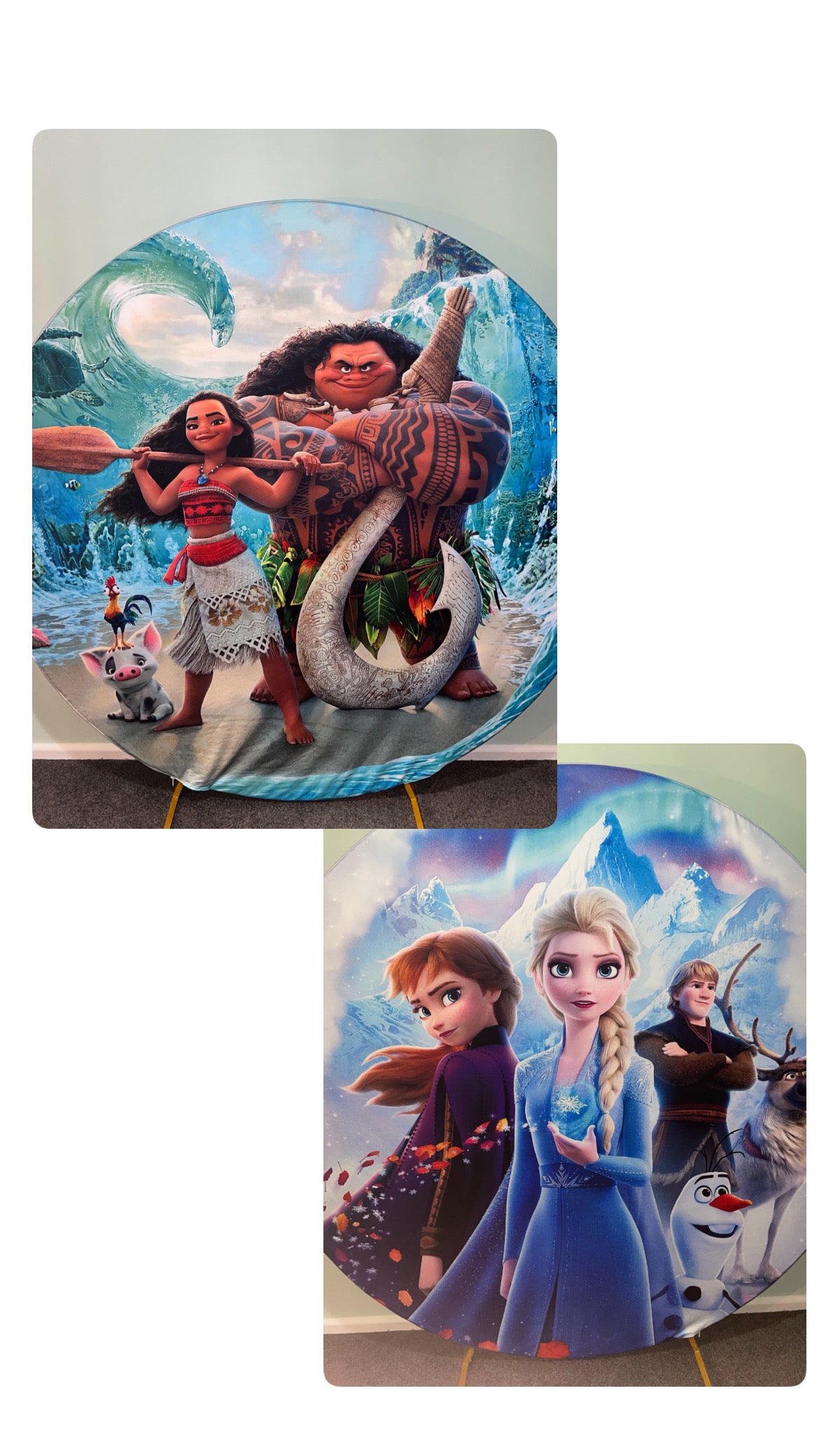 Moana + Frozen Backdrop