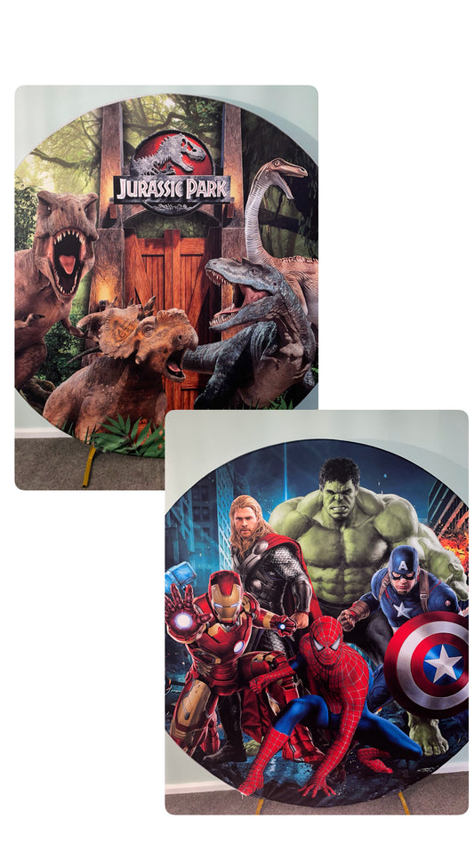 Jurassic Park + Avengers Backdrop